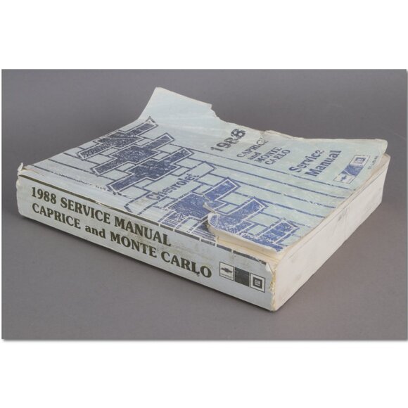 GM CHEVROLET 1988 Caprice and Monte Carlo Service Manual ST-329-88 Paperback - Picture 2 of 5